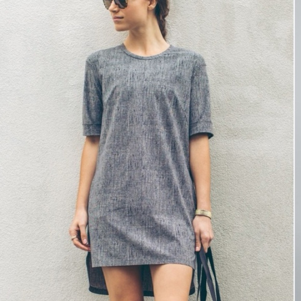 Lululemon Get It On Dress in Burlap Texture Black Dune athletic dress